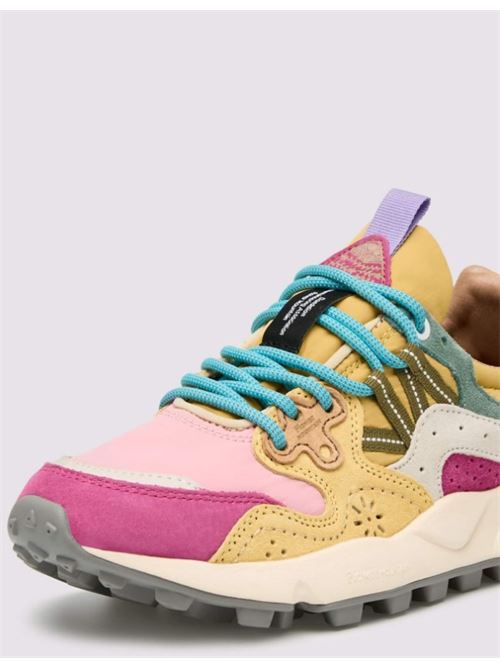 yamano 3 woman suede/nylon FLOWER MOUNTAIN | 1L13-001-2017817.FUCHSIA-LIGHT PINK